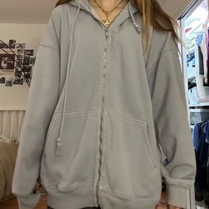 periwinkle brandy melville zip up
